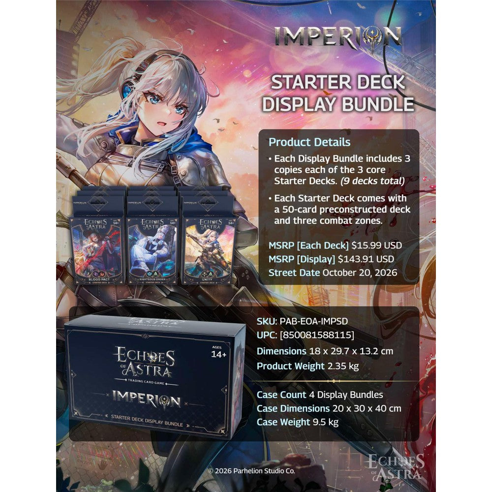 Echoes of Astra: Imperion Starter Deck Display Bundle