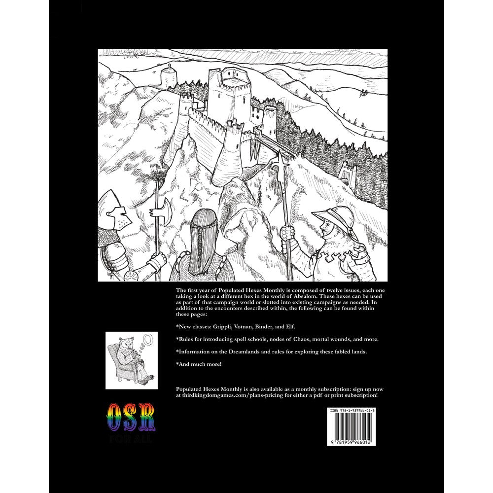 Populated Hexes Monthly Year One