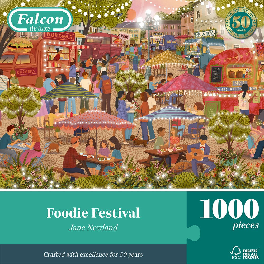 Puzzle - Jumbo - Falcon - Foodie Festival (1000 pieces)