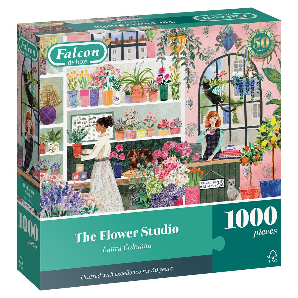 Puzzle - Jumbo - Falcon - The Flower Studio (1000 pieces)