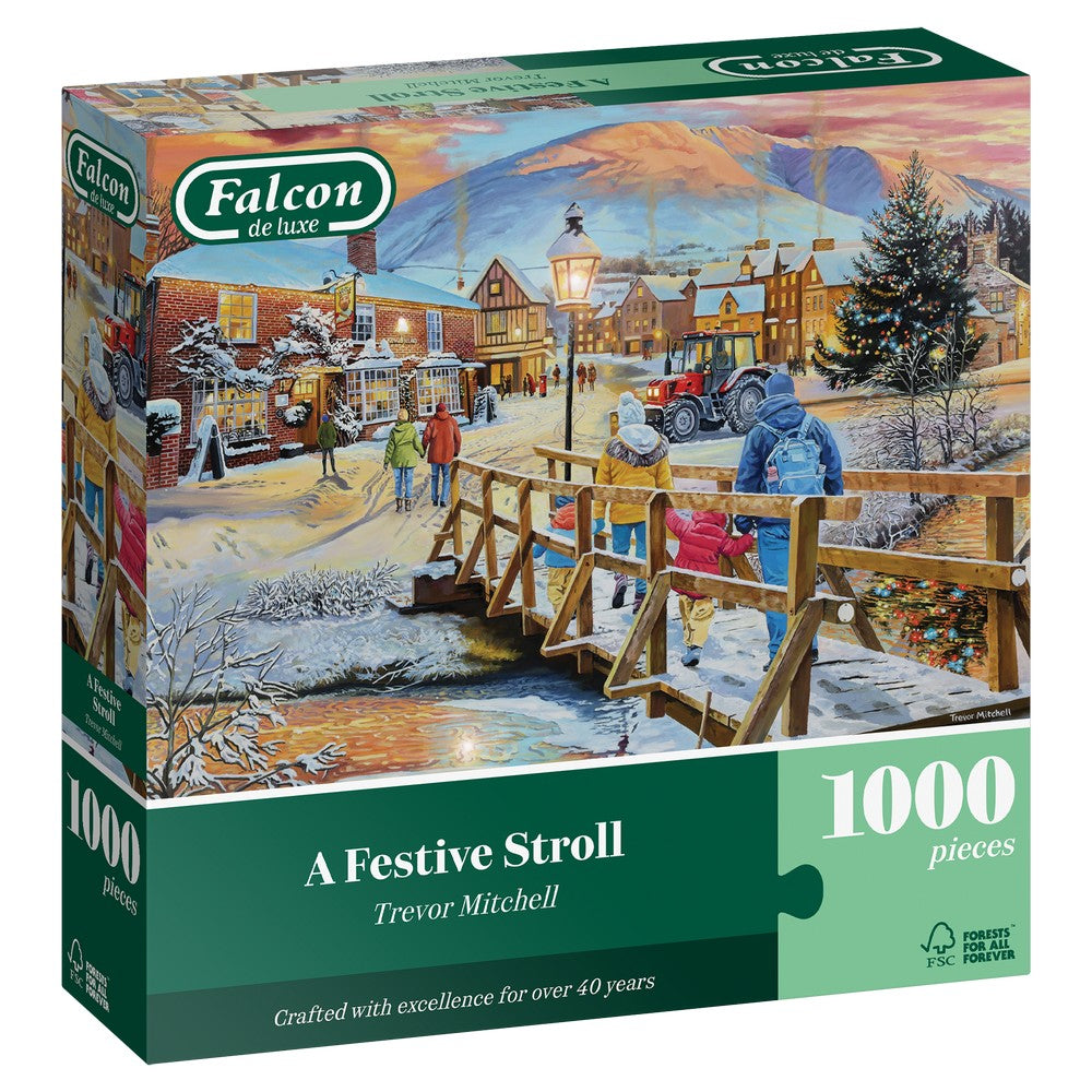 Puzzle - Jumbo - Falcon - A Festive Stroll - 1000pcs