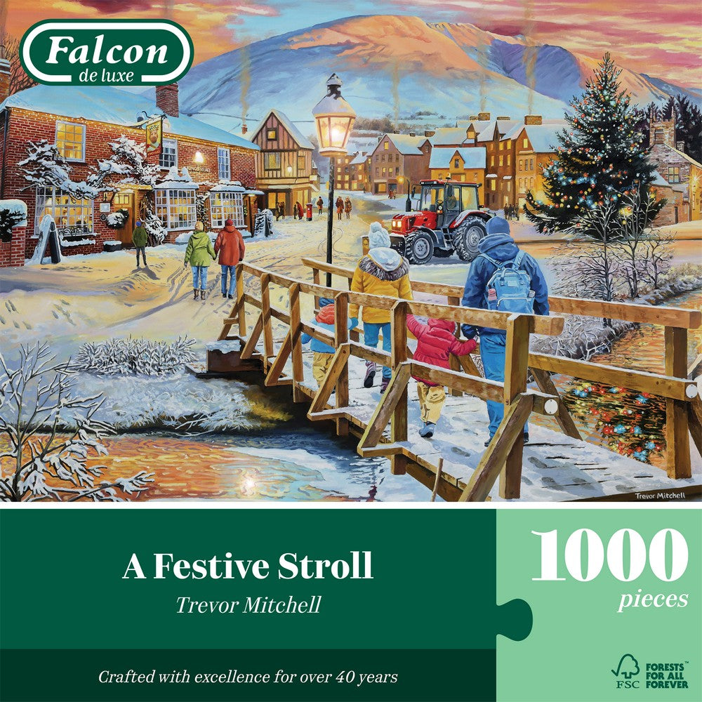 Puzzle - Jumbo - Falcon - A Festive Stroll - 1000pcs