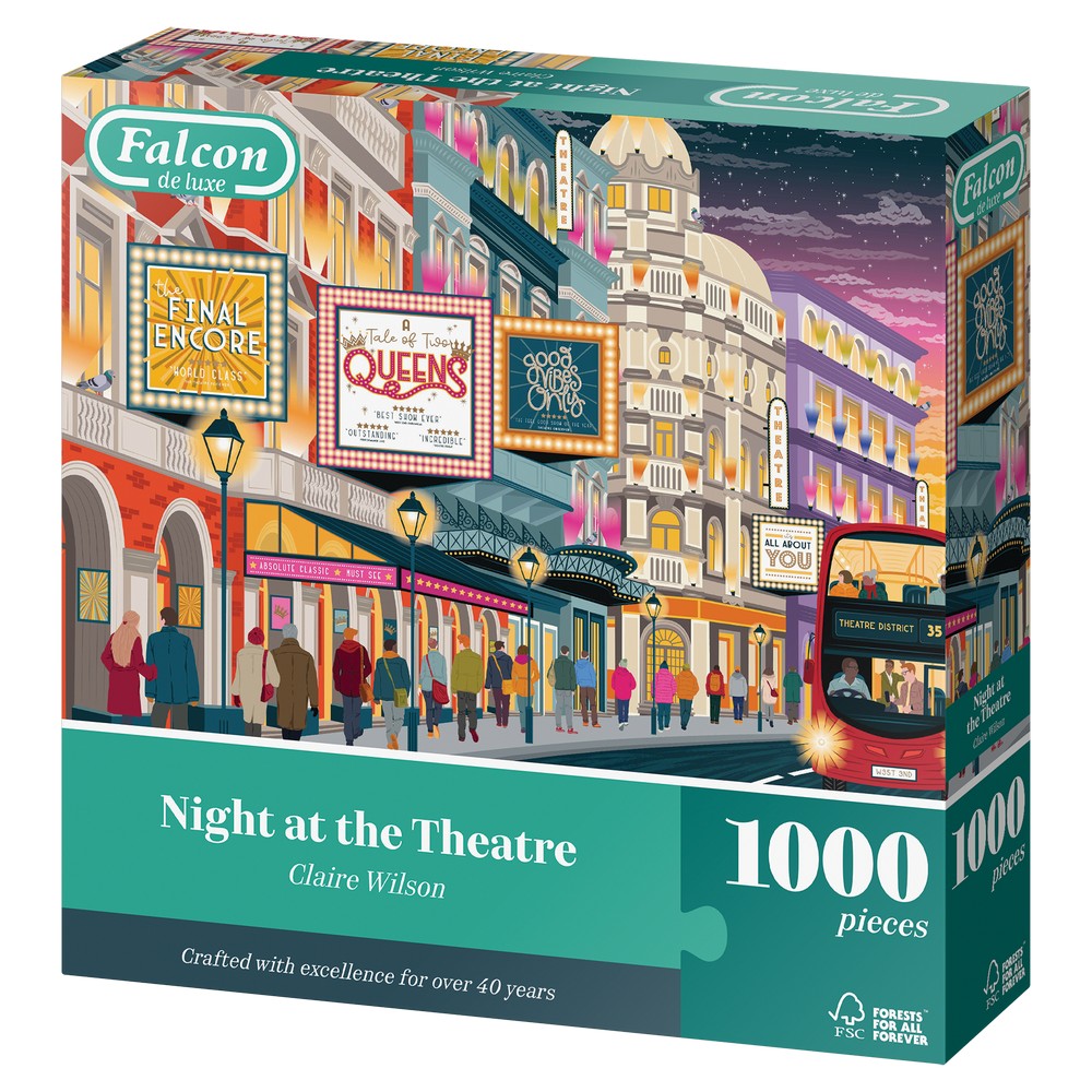 Puzzle - Jumbo - Falcon - Night at the Theatre - 1000pcs