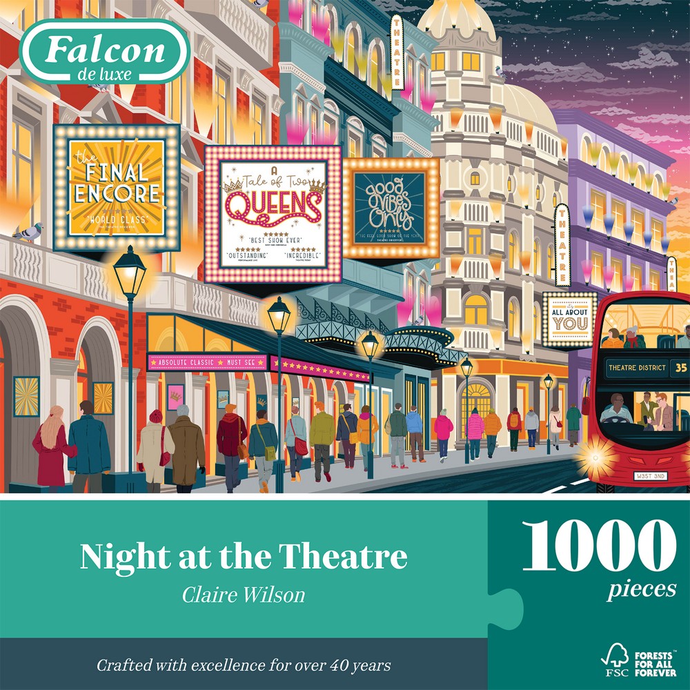 Puzzle - Jumbo - Falcon - Night at the Theatre - 1000pcs
