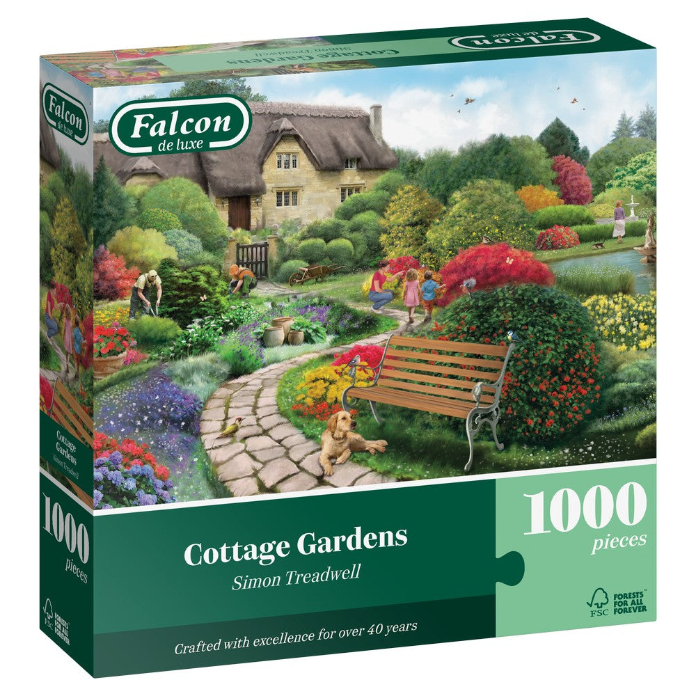 Puzzle - Jumbo - Falcon - Cottage Gardens - 1000pcs