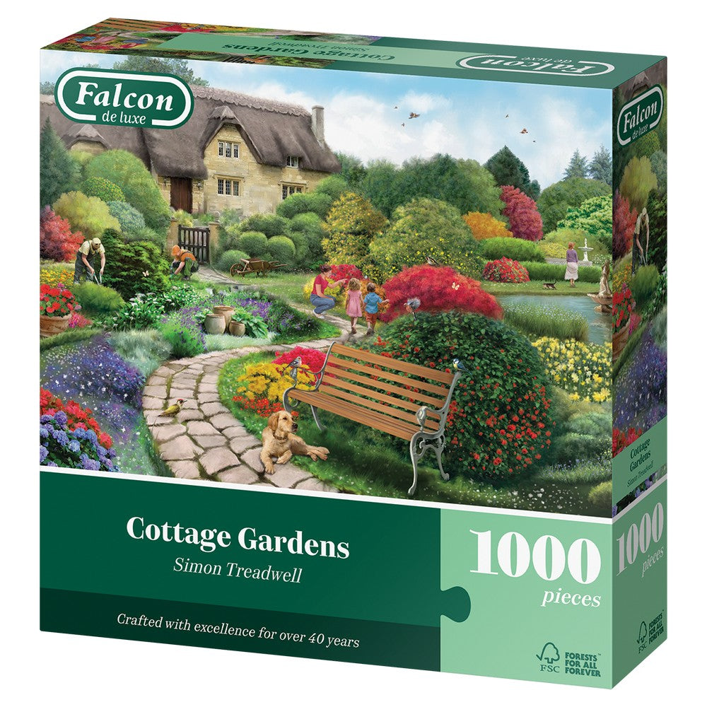 Puzzle - Jumbo - Falcon - Cottage Gardens - 1000pcs