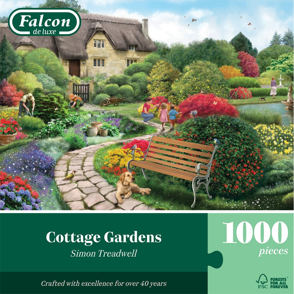 Puzzle - Jumbo - Falcon - Cottage Gardens - 1000pcs