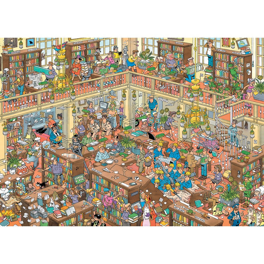 Puzzle - Jumbo - Jan van Haasteren 500XL - The Library (500 pieces XL)