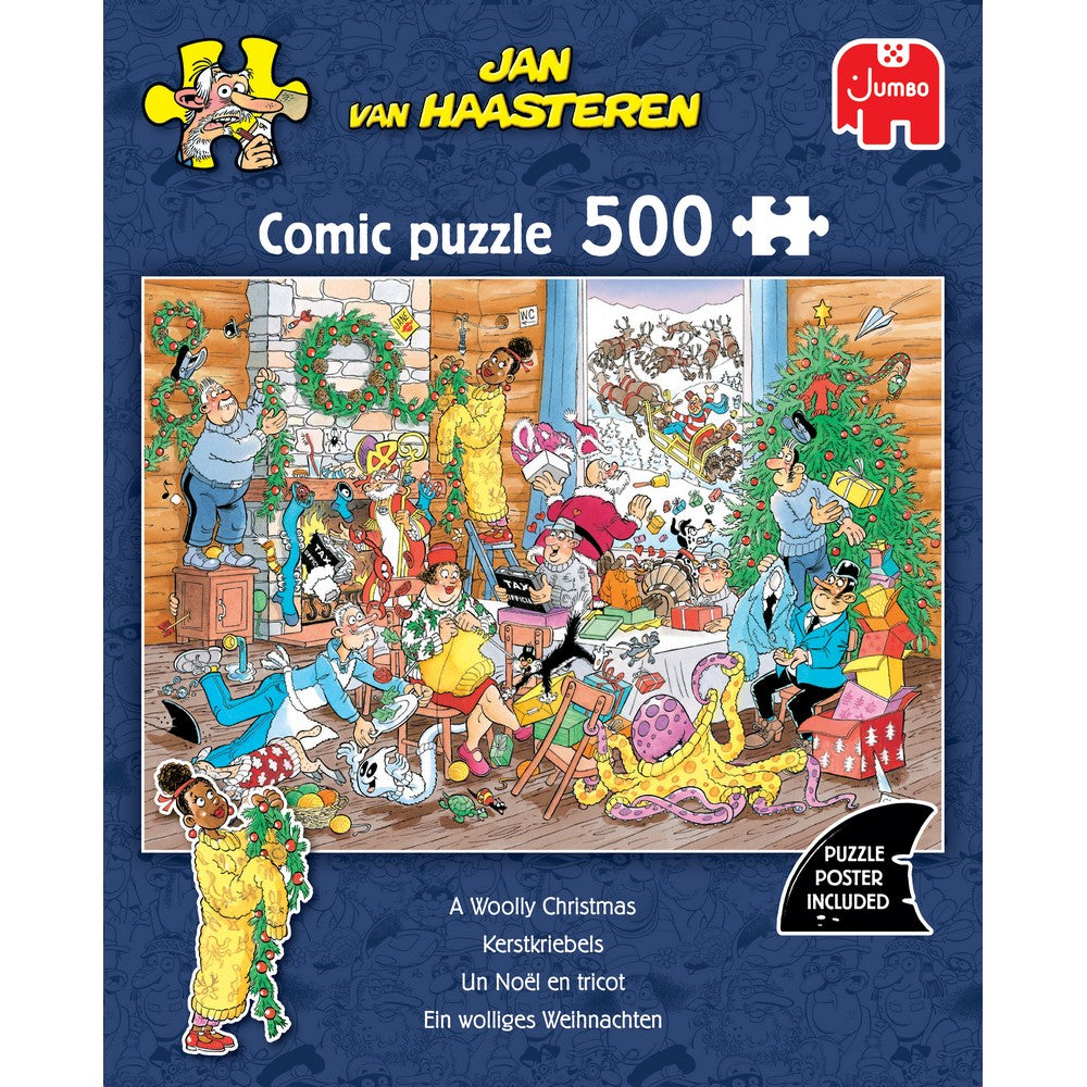 Puzzle - Jumbo - Jan van Haasteren - Woolly Christmas 500pcs