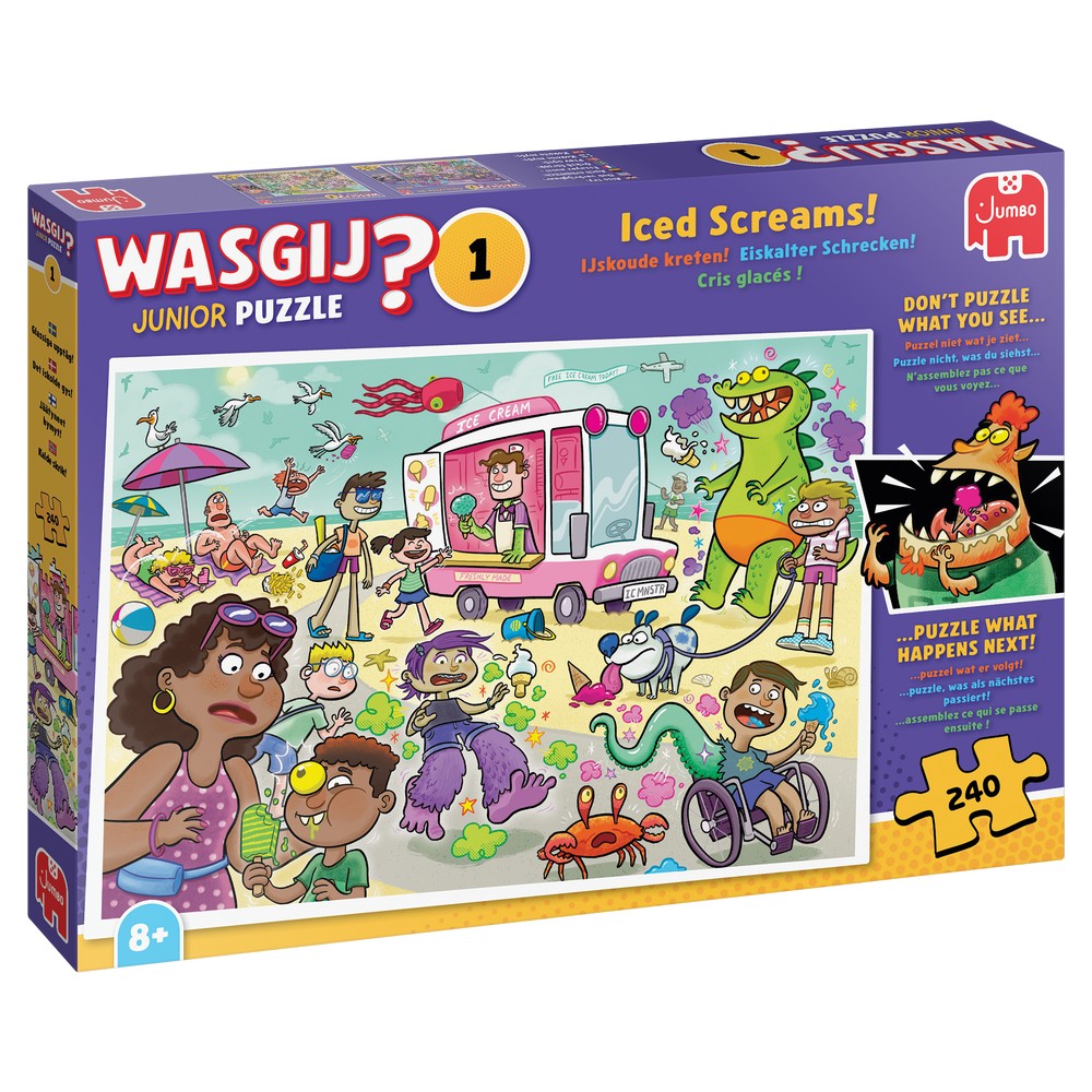 Puzzle - Jumbo - Wasgij Junior 1 - Iced Screams! (240 pieces)