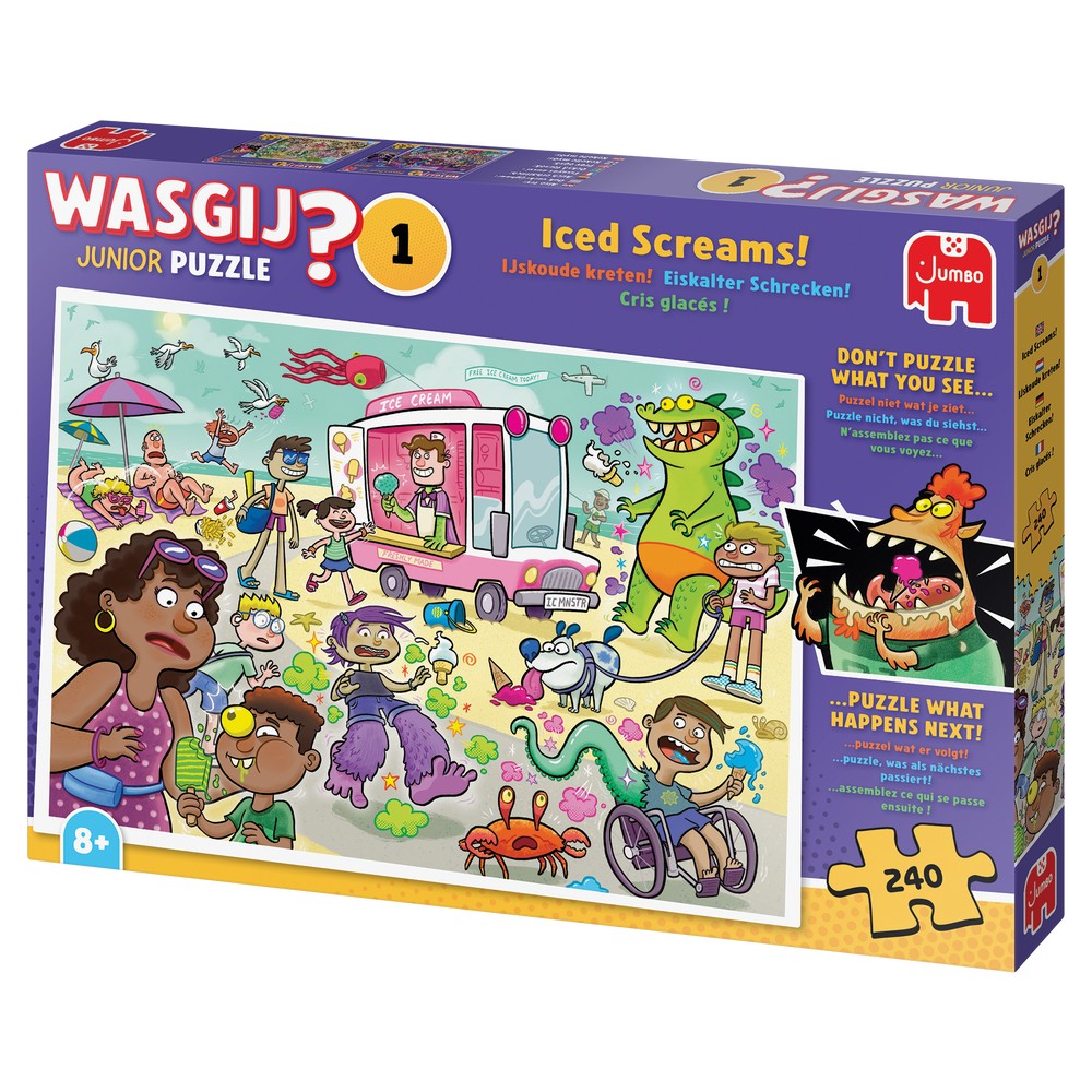 Puzzle - Jumbo - Wasgij Junior 1 - Iced Screams! (240 pieces)