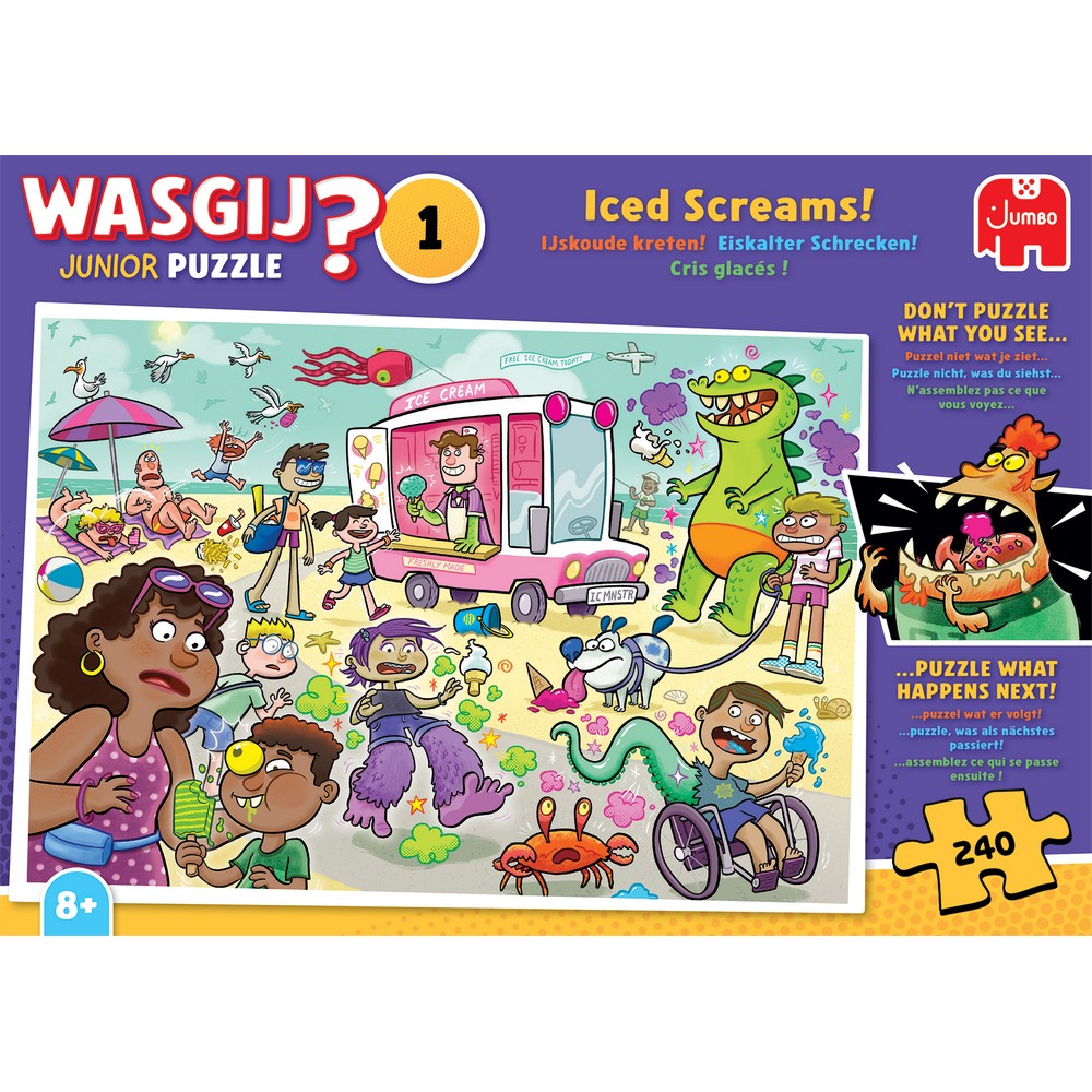 Puzzle - Jumbo - Wasgij Junior 1 - Iced Screams! (240 pieces)