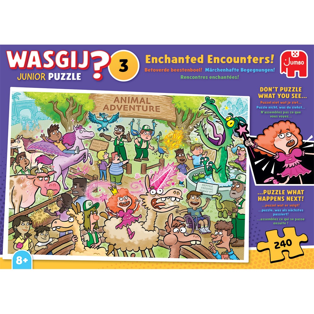 Puzzle - Jumbo - Wasgij Junior 3 - Enchanted Encounters! (240 pieces)