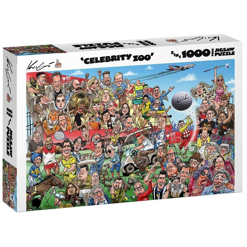 Puzzle - Mark Knight's Celebrity Zoo #3, 1000pc