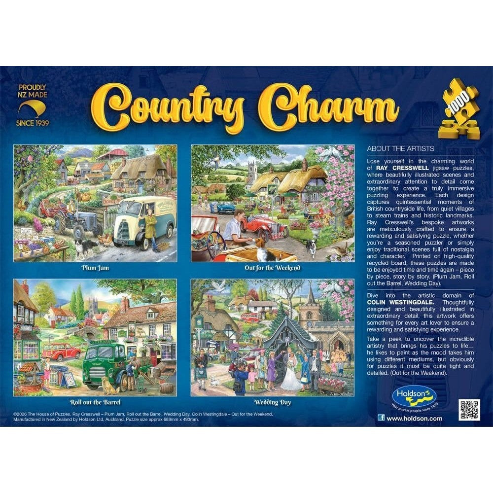 Puzzle - Holdson - Country Charm, Wedding Day - 1000Pc