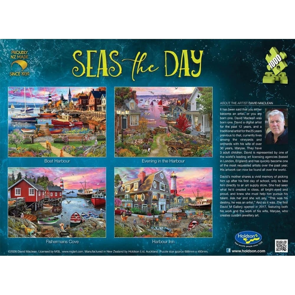 Puzzle - Holdson - Seas the Day, Boat Harbour - 1000Pc