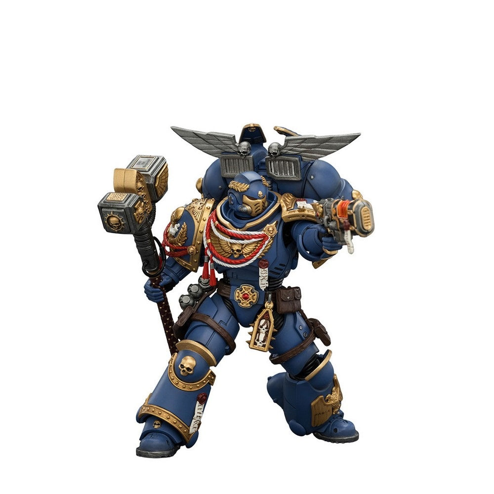 Warhammer Collectibles: 1/18 Scale Game Edition Ultramarines Assault Intercessor with Jump Pack