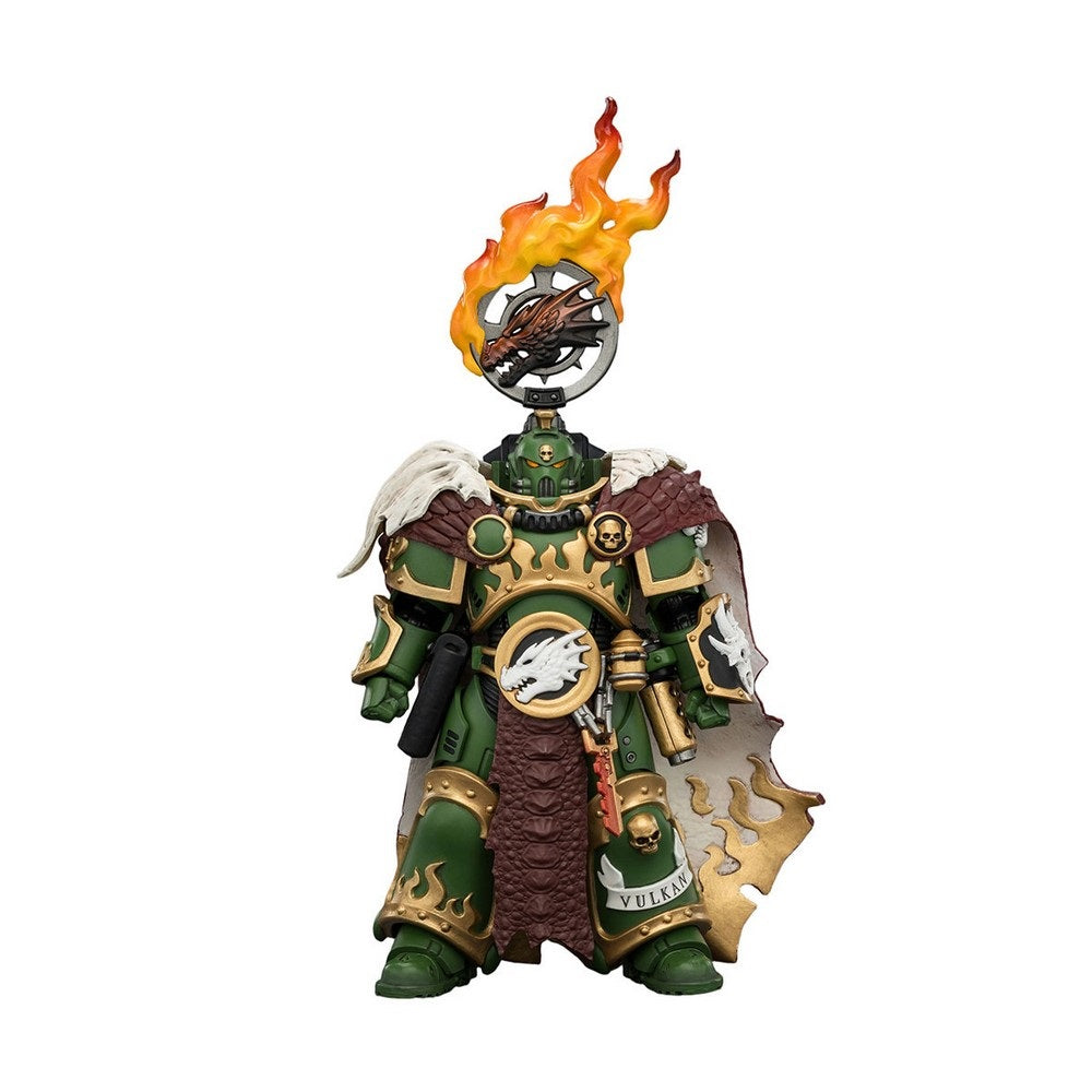 Warhammer Collectibles: 1/18 Scale Salamanders Vulkan He'stan the Forgefather with the SpearVulkan