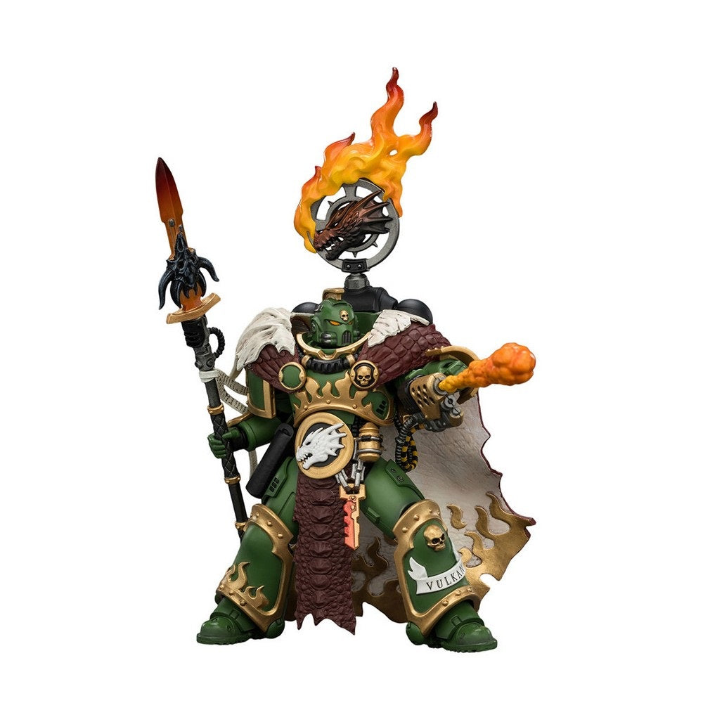 Warhammer Collectibles: 1/18 Scale Salamanders Vulkan He'stan the Forgefather with the SpearVulkan