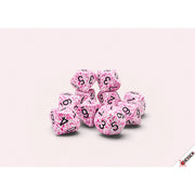 CHX 25154 Speckled Pink Set of Ten d10s