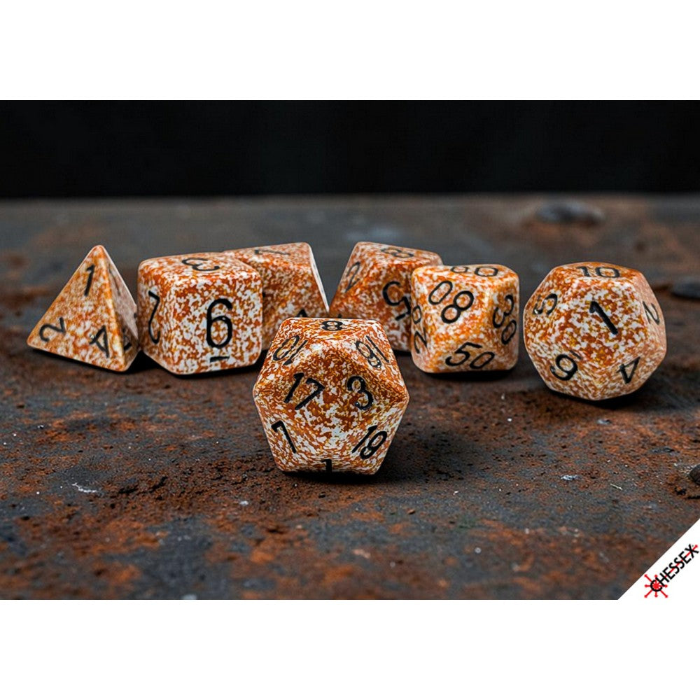 CHX 25333 Speckled Rust Polyhedral 7-Dice Set