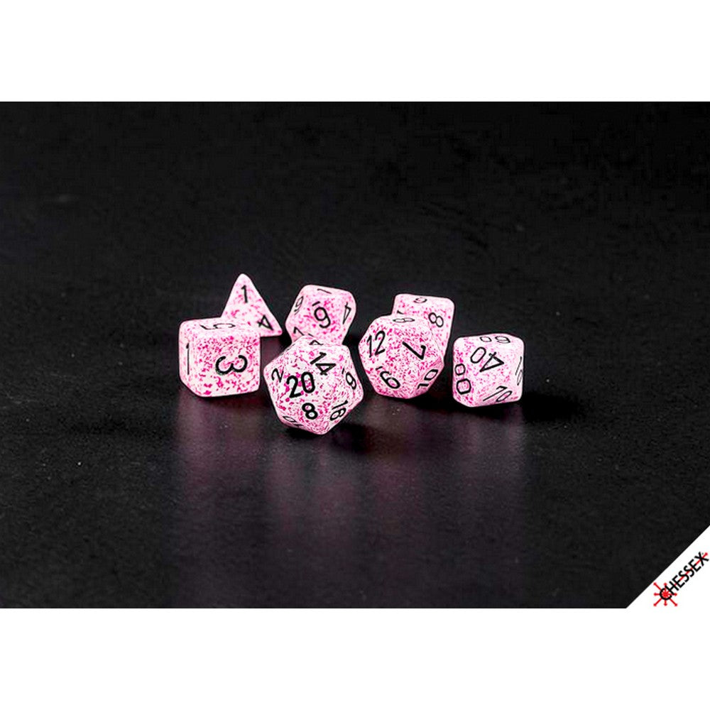 CHX 25354 Speckled Pink Polyhedral 7-Dice Set