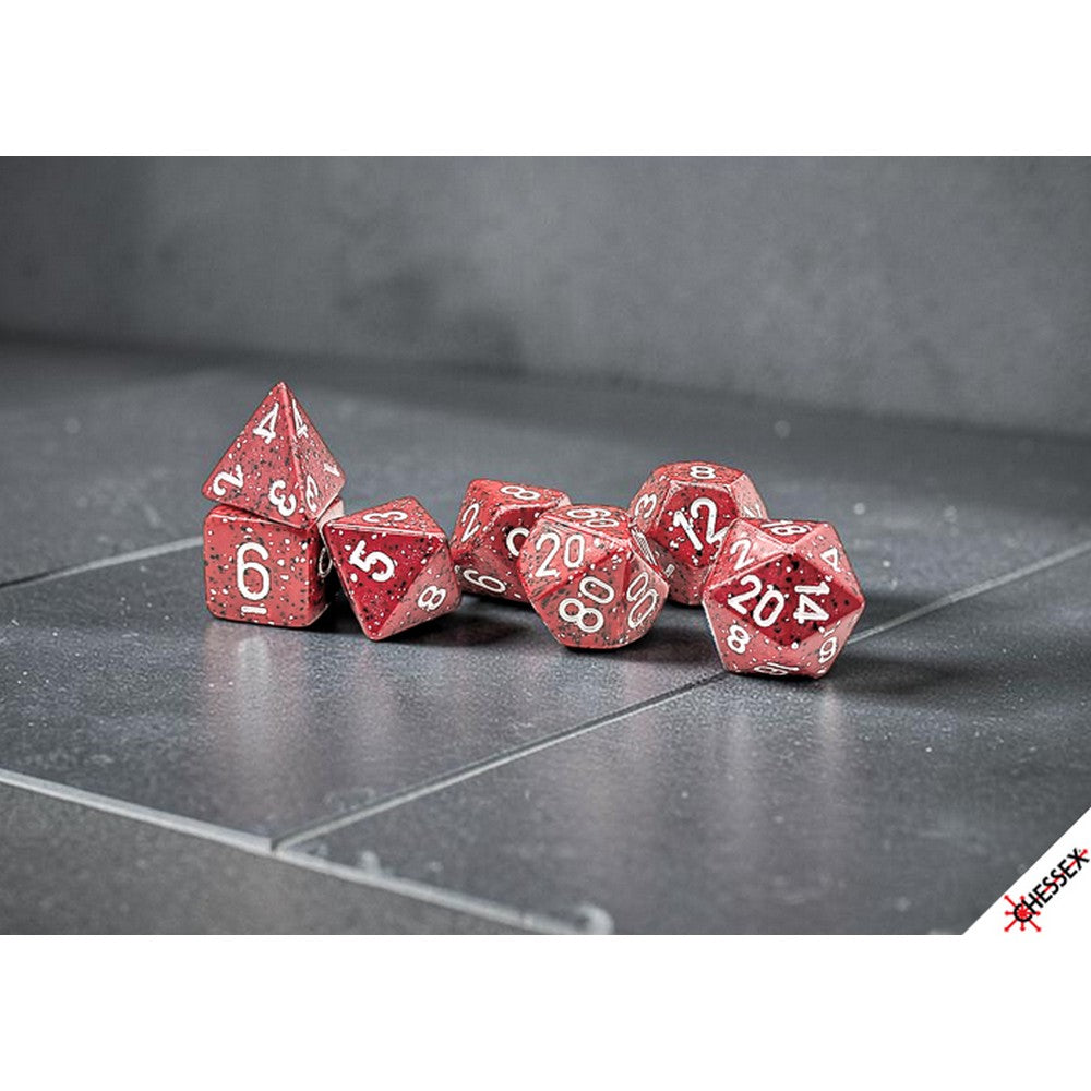 CHX 25374 Speckled Lava Stone Polyhedral 7-Dice Set