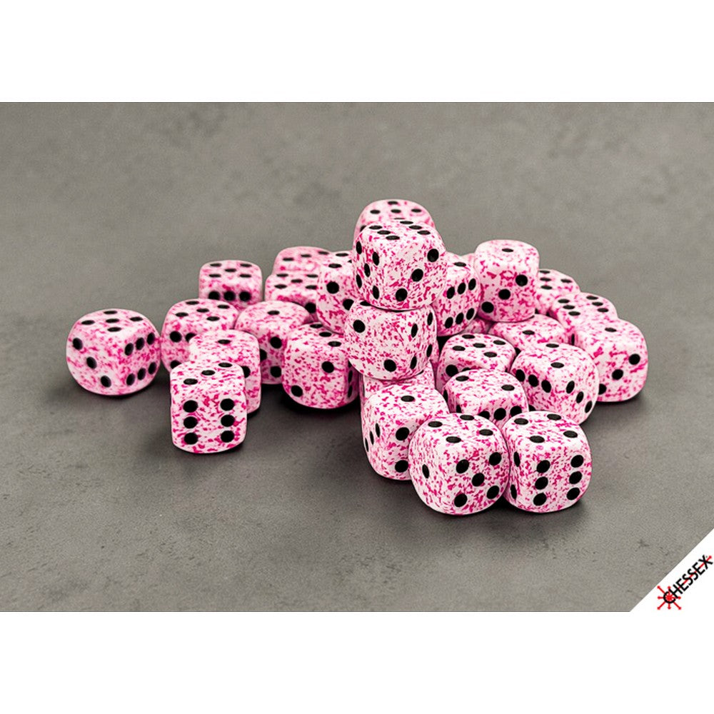 CHX 25954 Speckled Pink 12mm d6 Dice Block (36 dice)