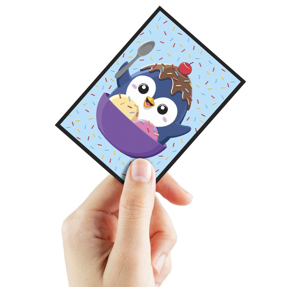Ultra Pro: LE16942 Ice Cream Penguin - Double-Matte White Core Sleeves