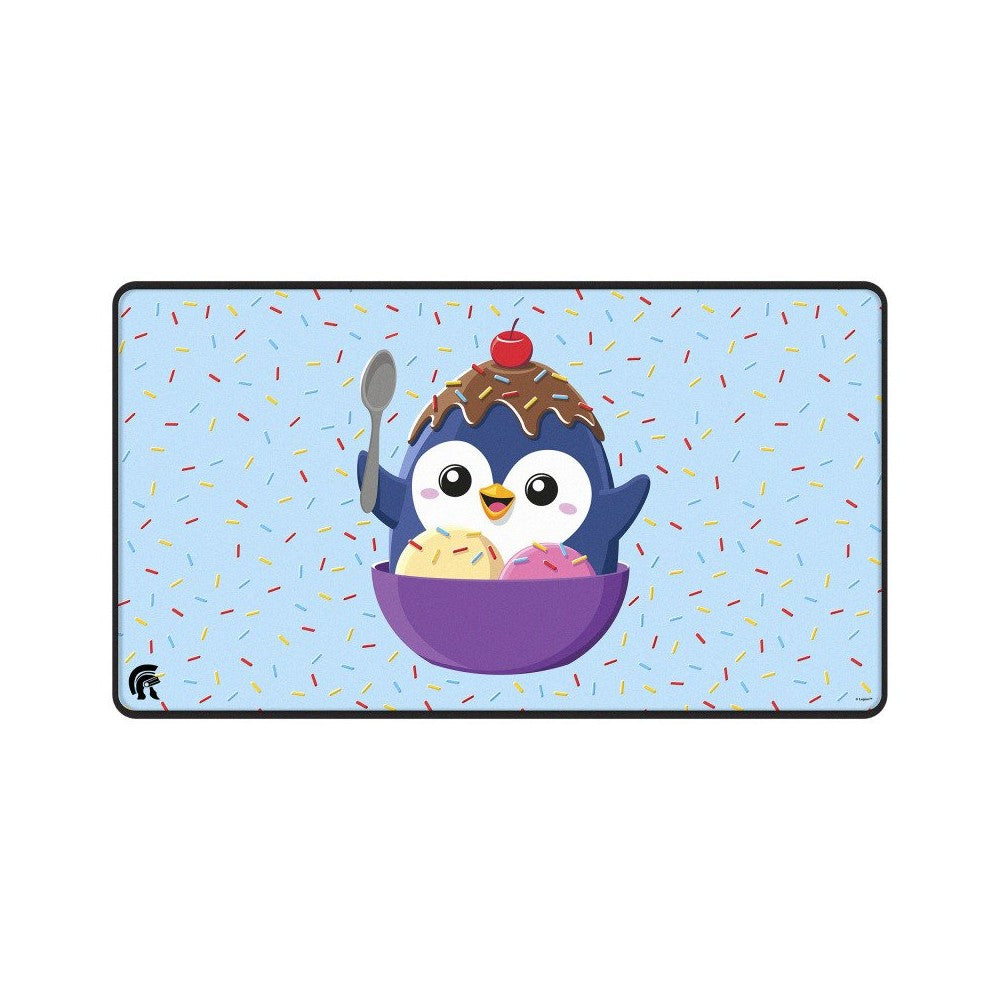 Ultra Pro: LE16991 Ice Cream Penguin - Black Stitched-edge Playmat