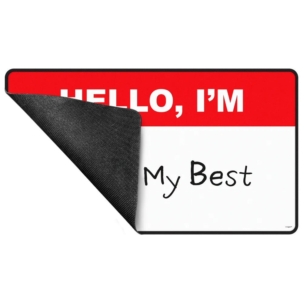 Ultra Pro: LE16992 I'm Trying - Black Stitched-edge Playmat
