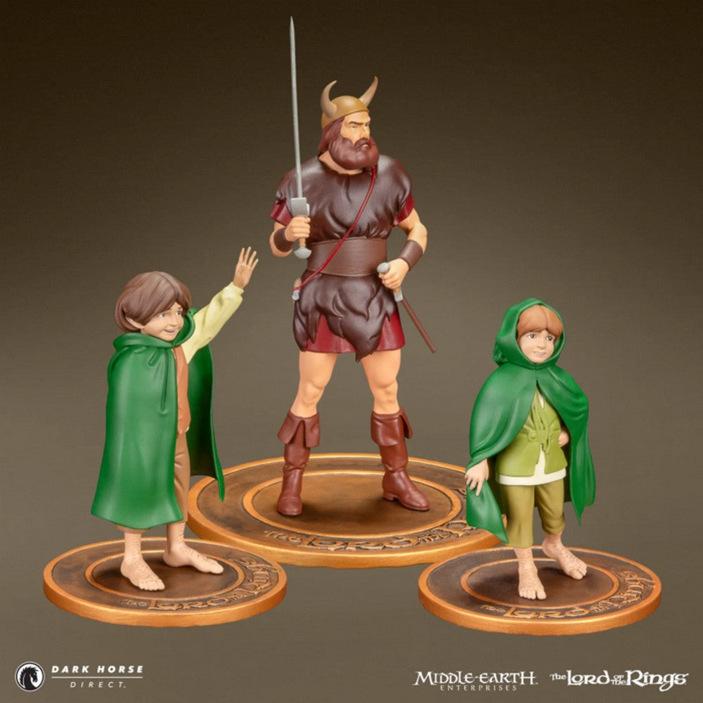 The Lord of the Rings Animated Film PVC Figure Set: Merry & Pippin and Boromir