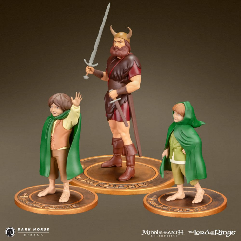 The Lord of the Rings Animated Film PVC Figure Set: Merry & Pippin and Boromir