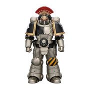 Warhammer Collectibles: 1/18 Scale Iron Warriors Mkll Tactical Sergeant with Power Sword. Bolt Pstl
