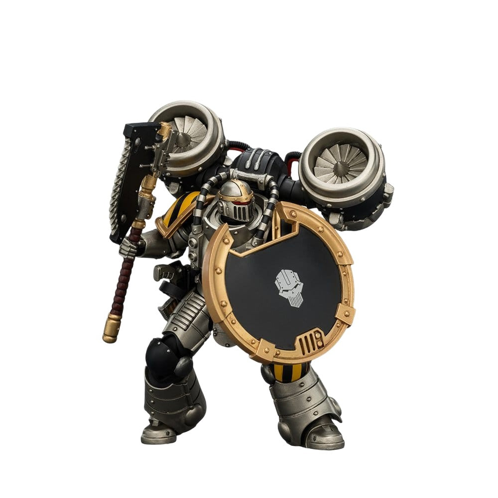 Warhammer Collectibles: 1/18 Scale Iron Warriors MkII Assault Legionary1 with Bolt pistol. Chain axe