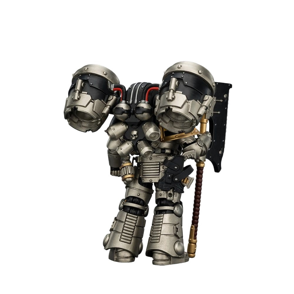 Warhammer Collectibles: 1/18 Scale Iron Warriors MkII Assault Legionary2 with Bolt pstl & Heavy axe