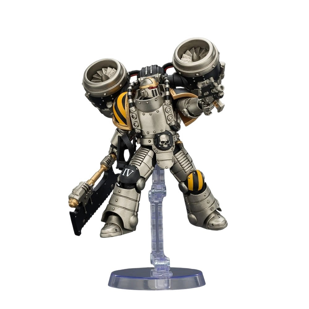 Warhammer Collectibles: 1/18 Scale Iron Warriors MkII Assault Legionary2 with Bolt pstl & Heavy axe