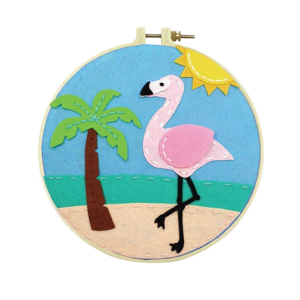 Make Your Own Embroidered Flamingo