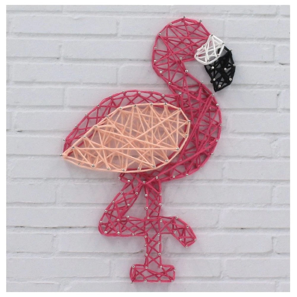 Make Your Own String Art Flamingo