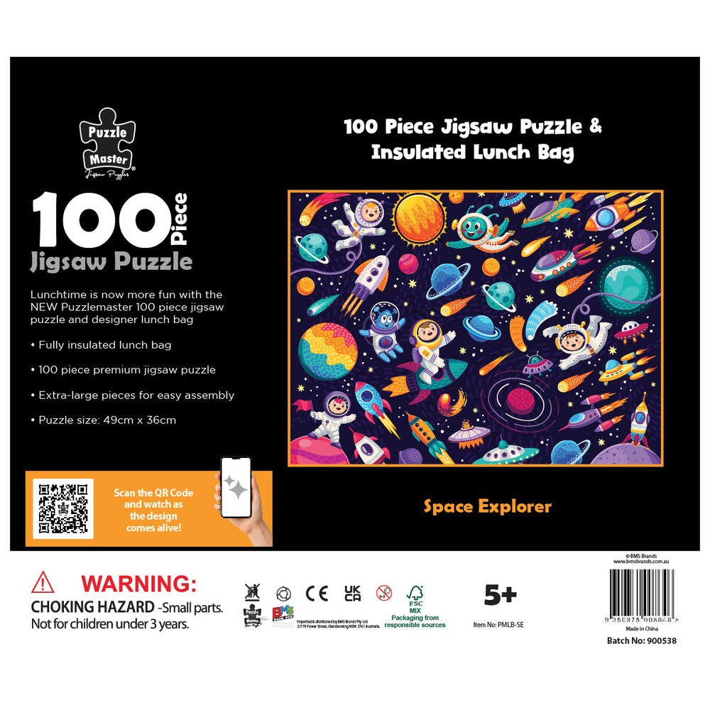 Puzzle - BMS - 100 Piece Lunch Box Puzzle Space Explorer AR Edition
