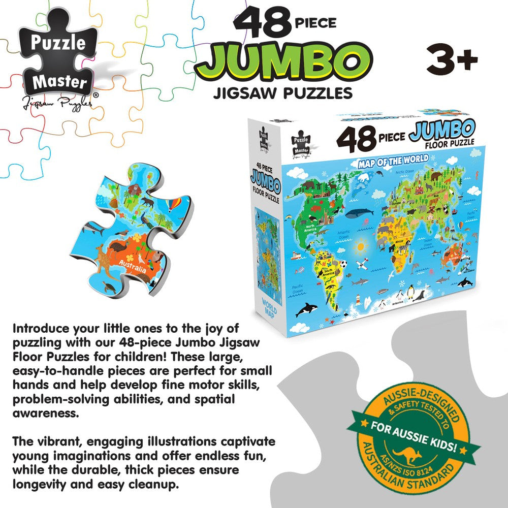 Puzzle - BMS - 48 Piece Jumbo Floor World Map