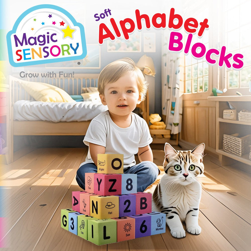 Alphabet & Number Foam Blocks