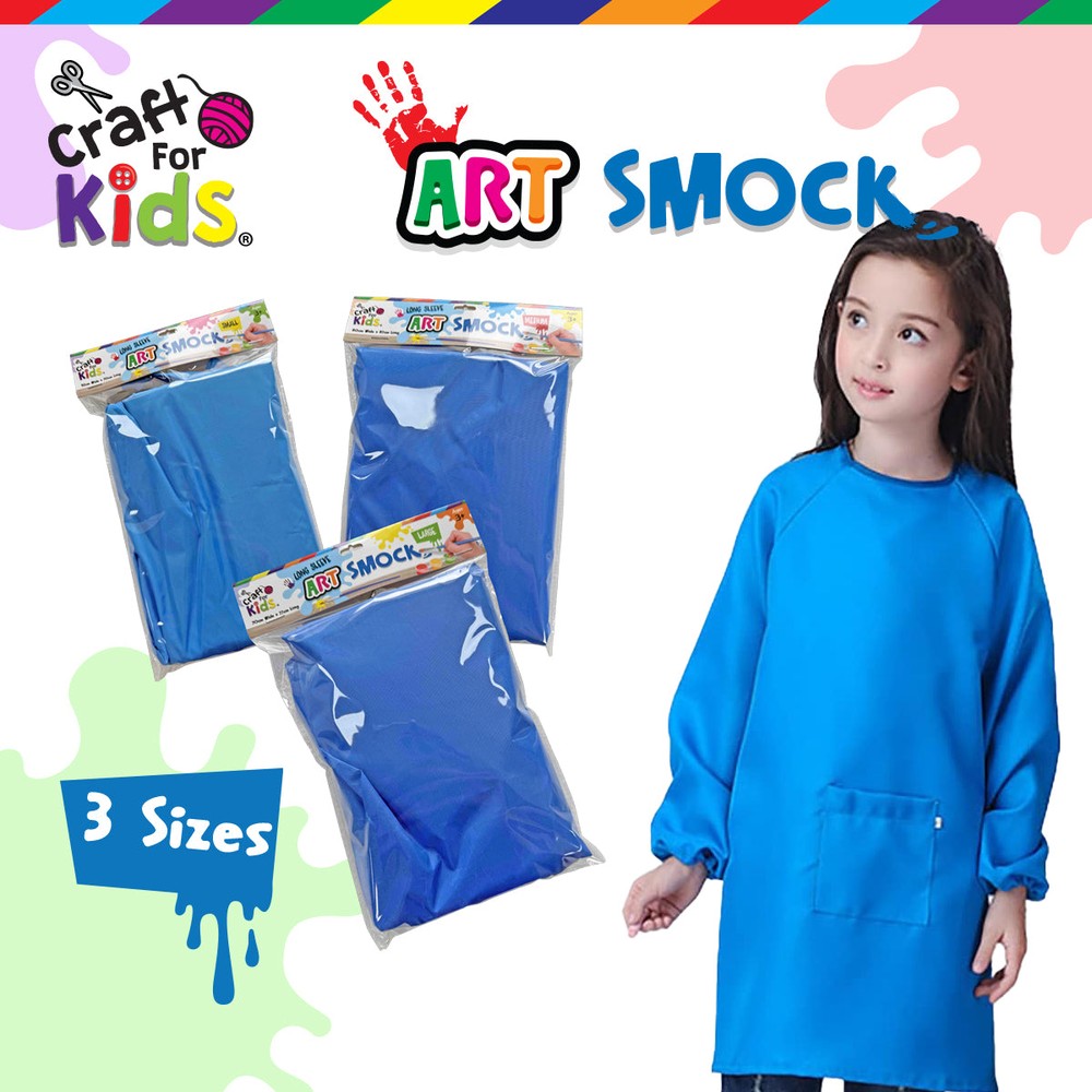 Long Sleeve Art Smock - Medium 60cm(W) x 67cm(L)