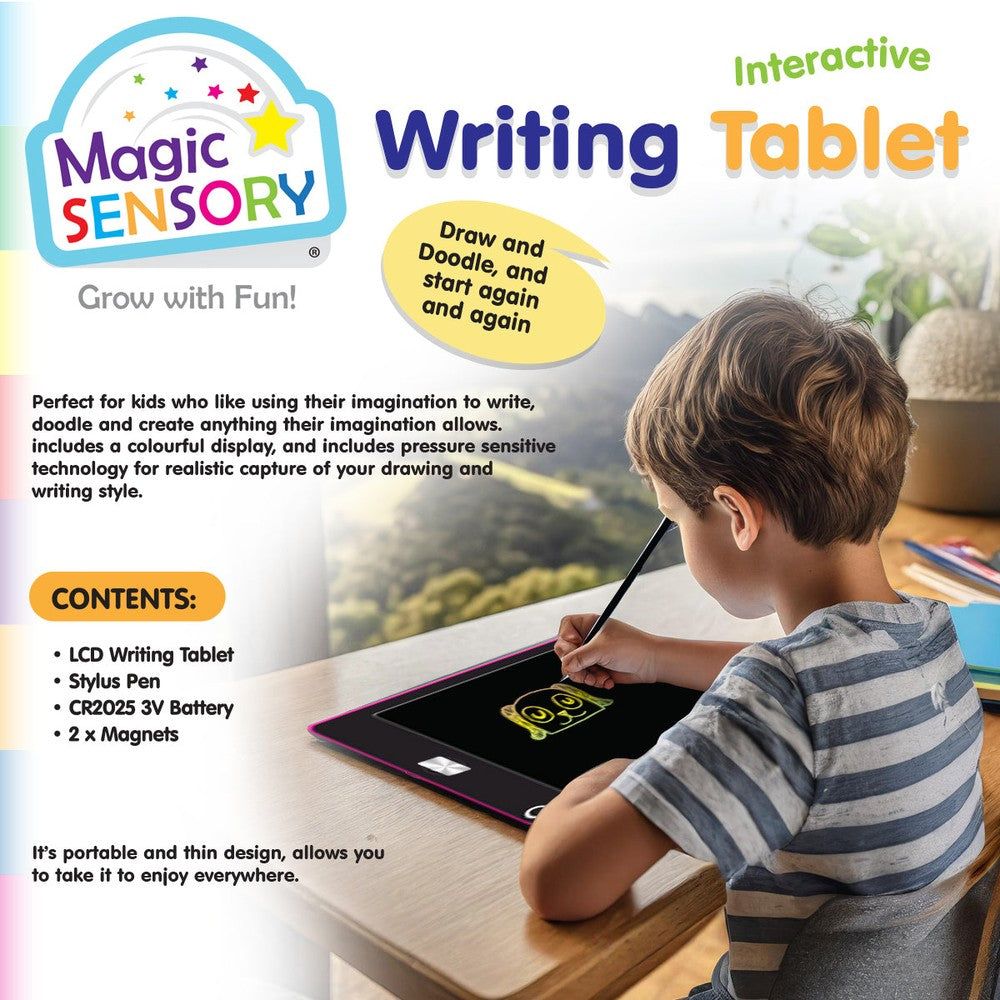 8.5"" Interactive LCD Writing Tablet - Pink Unicorn (USB Rechargeable)