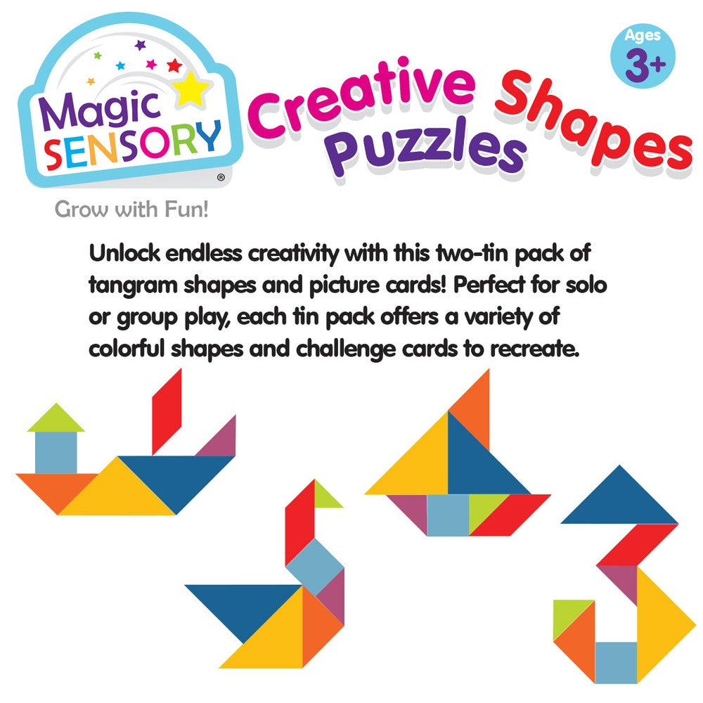 Creative Shapes Puzzle (Blue Tin)