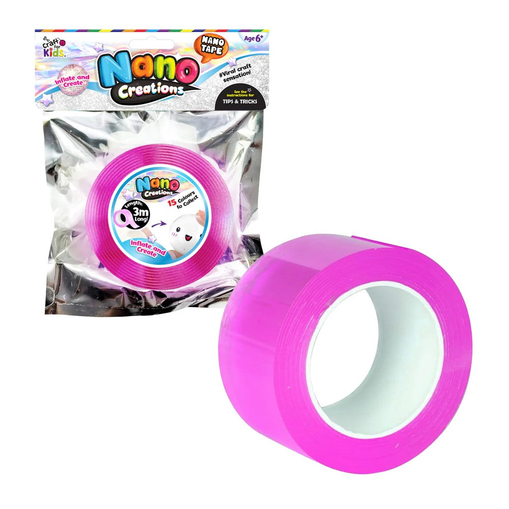 Nano Creations Tape Pink (3m x 5cm)