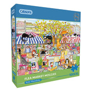 Puzzle - Gibsons - Flea Market Moggies (100XXL)