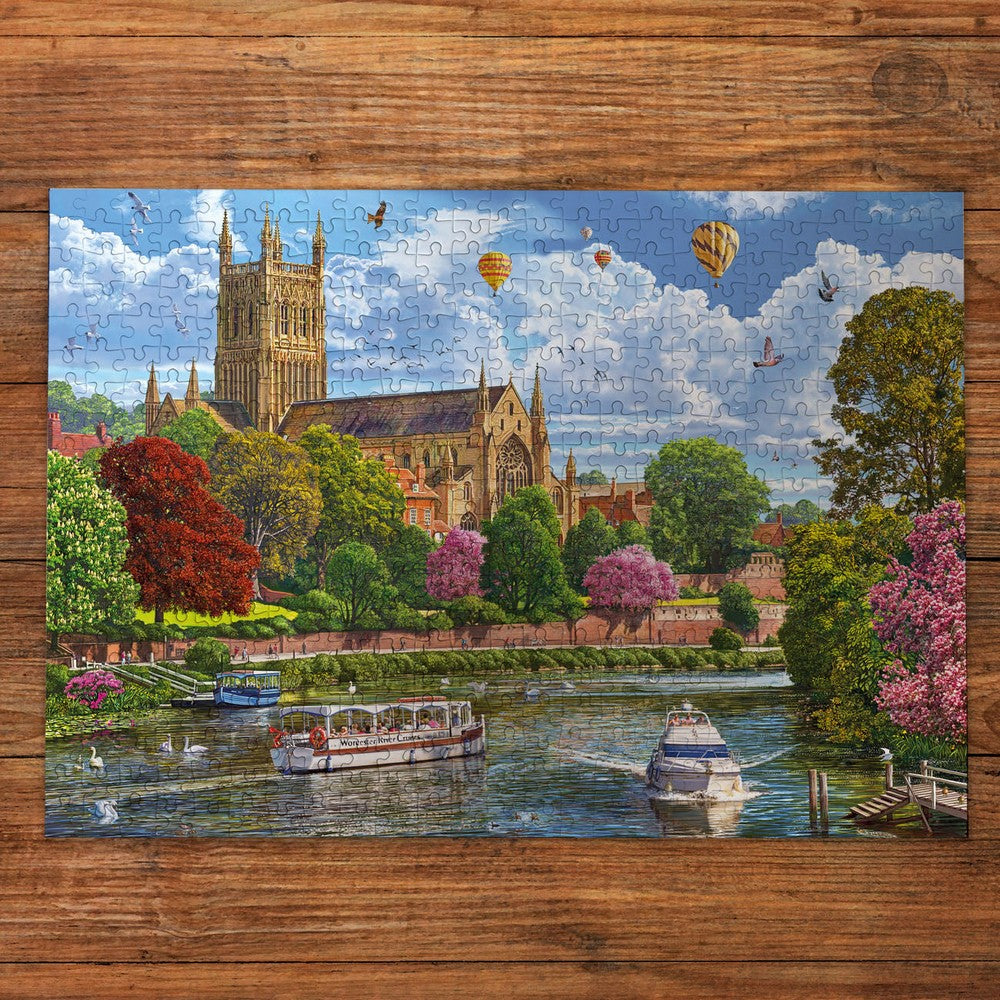 Puzzle - Gibsons - Worcester from the River (500)