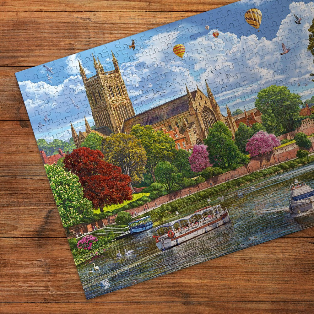 Puzzle - Gibsons - Worcester from the River (500)