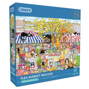 Puzzle - Gibsons - Flea Market Moggies (1000)